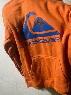 Quiksilver orange hoodie Kids M/ Size 6